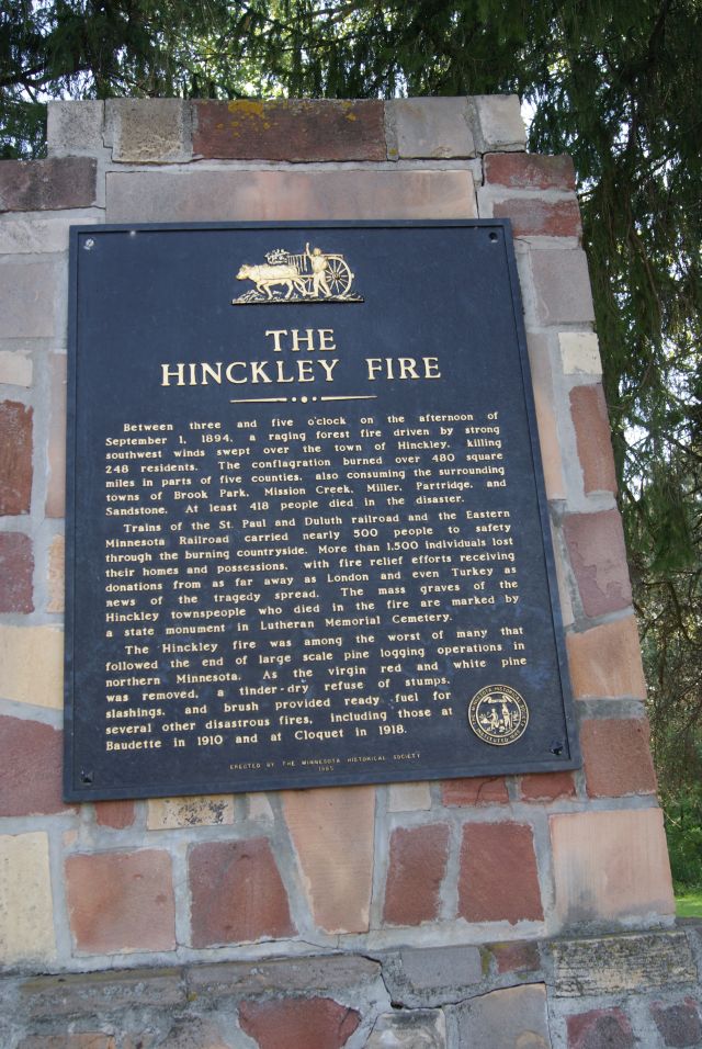 Hinckley Fire Plaque